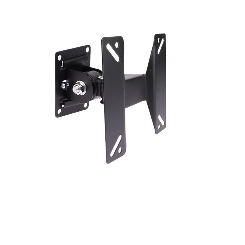1 Set 14-24 Inch TV Stand LCD LED Monitor Wall Mount Bracket Fixed Flat Screen TV Frame Support 180 Degree Tilt Angle with Screws