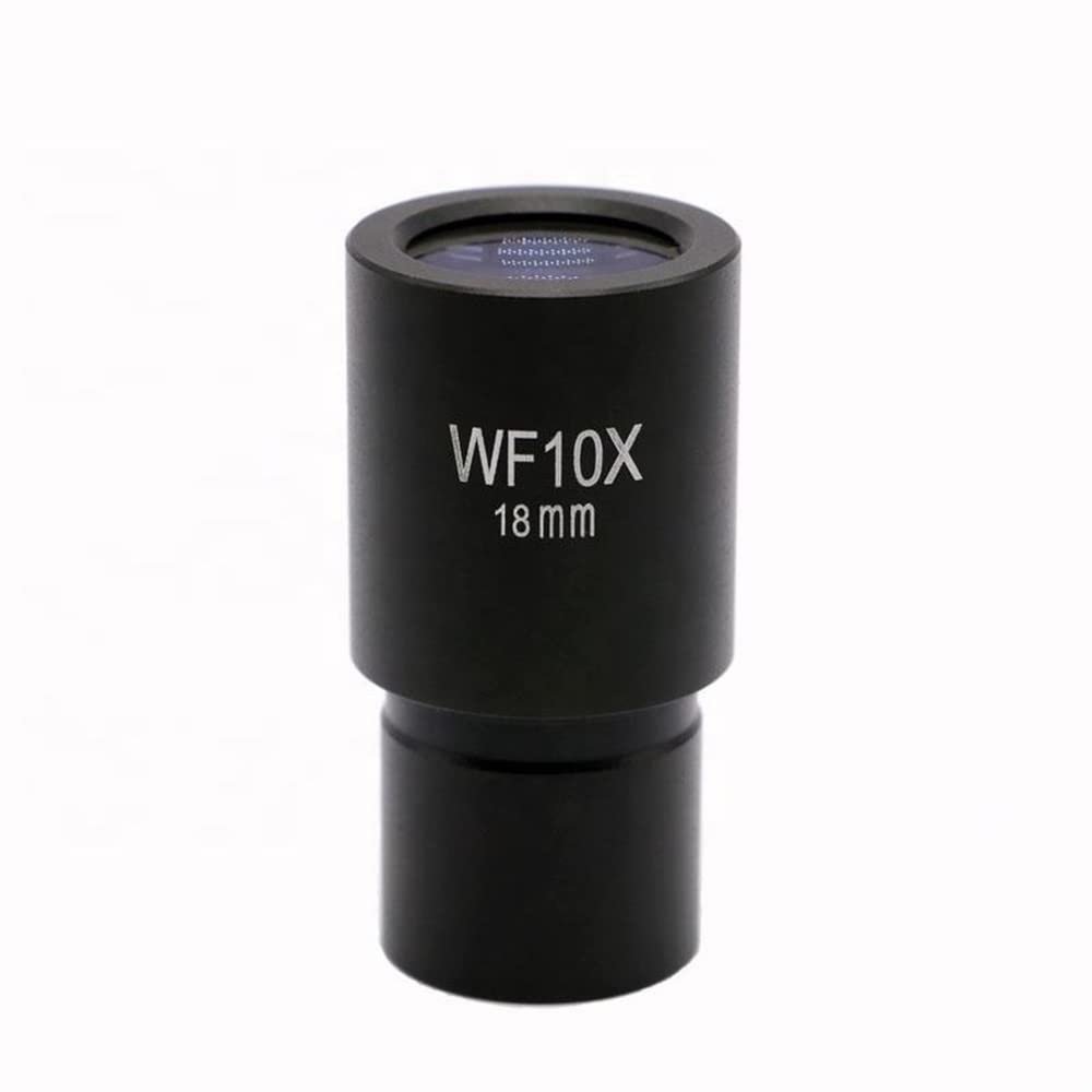 Microscope Accessories Kit 1pcs/2pcs Monocular Microscope Eyepiece Wide Field 10X WF 18mm 23.2mm Mount Eyepieces Microscope Slides(1pcs)