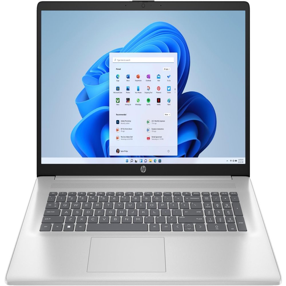 HP Laptop 17.3" HD+ 1600x900 IPS Touchscreen Intel 10-Core 5 120U 32GB DDR4 1TB SSD Intel Graphics Wi-Fi 6 Bluetooth 5.3 Backlit Keyboard 720p HD Camera Win11 Home w/ONT 32GB USB