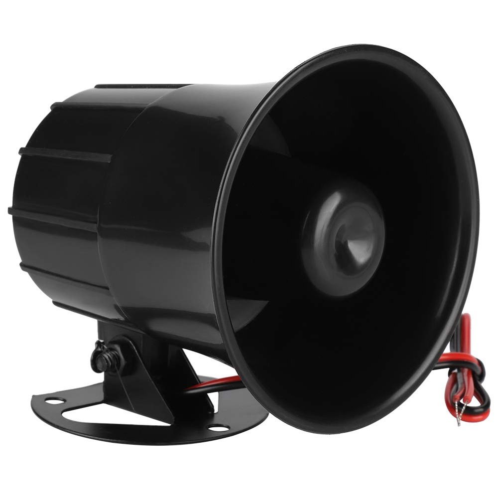 ES 626 Outdoor Security Alarm Siren, 110dB Loud Alarm Horn with AB Retard 12V Treble Speaker for Home Store Perimeter Protection, Easy to Install