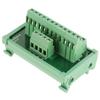 Vomeko 12 Circuit DIN Rail Power Distribution Module 35mm Mountable Terminal Block Interface Board (48V 1A) view 1