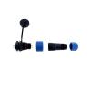 SP16 Waterproof IP68 Power Cord Connector Set Male and Female Socket 2 Pin 3 Pin(Back Nut 4P) view 3