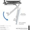 GHHDPXM TV Mount Stand Wall TV Stand, Electric Ceiling TVs Mount Sns, Large Flip Down Motorized Pitched Roof Mount, Wall TV Stand for Plasma/Curved TV view 3
