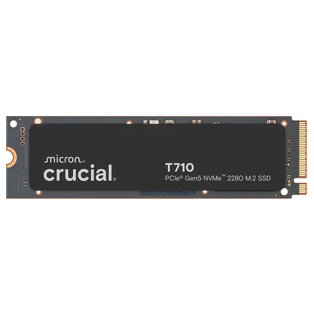 Crucial T710 PCIe Gen5 NVMe 1TB SSD, Up to 14,900 MB/s, Laptop & Desktop Compatible (PC), for Creatives and Hardcore Gamers, Solid State Drive  CT1000T710SSD8