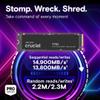 Crucial T710 PCIe Gen5 NVMe 1TB SSD, Up to 14,900 MB/s, Laptop & Desktop Compatible (PC), for Creatives and Hardcore Gamers, Solid State Drive  CT1000T710SSD8 view 2