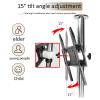 GHHDPXM Portable TV Floor Stand - 360 Degree Rotating Frame, Suitable for 32-55 Inch Screen Display, Partition Wall Rotating Frame, Height Adjustable Rotating Base, Multiple Scenes Availab view 4