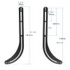 GHHDPXM TV Mounts Universal TV Stand Wall Mounted TV Mounting Rack Home Living Room Universal LCD TVs Hanger Office Conference Room Ultra-Thin Display Bracket TV Stand TV Wall Mount view 2