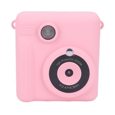 UPALDHOU Kids Instant Print Camera, 1080P HD Double Lens Instant Camera with Print Paper for Outdoor Game, Fun Stickers Encourage Family Interaction