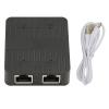 Ethernet Splitter RJ45 1 in 2 Out, Gigabit Internet Splitter, 1000Mbps High Speed LAN Splitter with B C Power Cable, Stable Signal Transmission for TV PC Router view 1