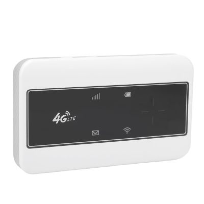 LAISANIM Portable 4G LTE Handheld WiFi Router, Mobile Internet WiFi Repeater, Compatible with All European Countries, Universal Device Suppor Router Home Business RV Cruise (White Color)