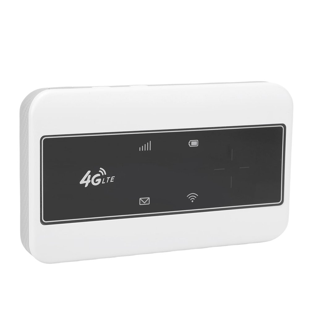 LAISANIM Portable 4G LTE Handheld WiFi Router, Mobile Internet WiFi Repeater, Compatible with All European Countries, Universal Device Suppor Router Home Business RV Cruise (White Color)