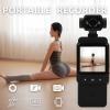 GOWENIC 1080P Ultra HD Pocket Camcorder, WiFi Enabled Action Camera with 270 Rotating Head, Slow Motion, Wearable Video Recording for Outdoor Sport, Bike, (with 32G Memory Card) view 3