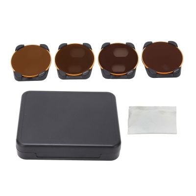 Segrehy 4PCS Set Drone Filter ND4 ND8 ND16 ND32 Drone Camera Lens Filter Set for AIR 3 with Storage Box