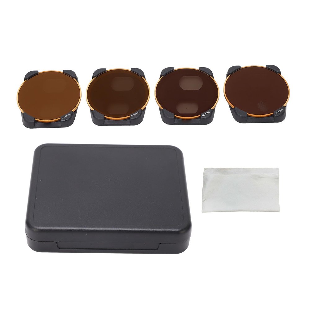Segrehy 4PCS Set Drone Filter ND4 ND8 ND16 ND32 Drone Camera Lens Filter Set for AIR 3 with Storage Box