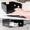 VI+AL Under Desk Laptop Mount - Hidden Metal Shelf with Side Storage - Installs with Tape & Screws - Fits Devices up to 1.7" Thick - Standard (No Hook or Cable Organizer) view 3