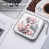 FZQVSWTX CD/DVD Storage Case,40 Capacity CD Case Holder Organizer Girl Holding Cakeprinted Plastic Portable Zipper Wallet DVD Case for Car Home Travel view 4