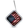FZQVSWTX CD/DVD Storage Case,40 Capacity CD Case Holder Organizer American Flagprinted Plastic Portable Zipper Wallet DVD Case for Car Home Travel view 3