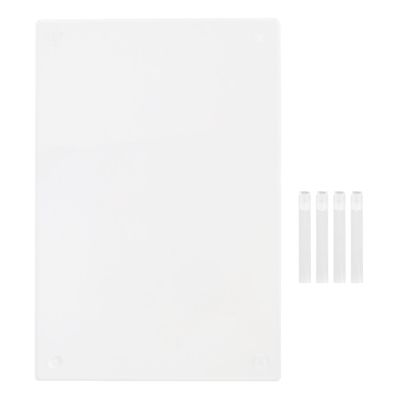 Acrylic Laptop Stand | 3.3in Ergonomic Riser for Computer / TV / Printer | 44lbs Capacity Desktop Organizer with Grip Pads | Space Saving Office Shelf