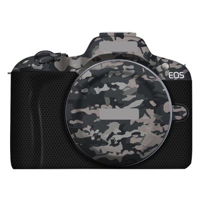 R50 Anti-Scratch Camera Skin Wrap Sticker Coat Vinyl Protective Film Body Protector Decals Cover for Canon R 50(Field Camouflage+Matrix Black)