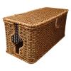 Cable Management Box Imitation Rattan Cord Organizer Desk Storage TV Computer Home Lidded Cover Living Room PC Bedroom Drawer- 35cmx15.5cmx15.5cm view 1