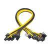 QQEURZSF 6 Pcs 6 Pin PCI-e to 8 Pin PCI-e (Male to Male) GPU Power Cable 50cm for Graphic Cards Mining Server Breakout Board view 1