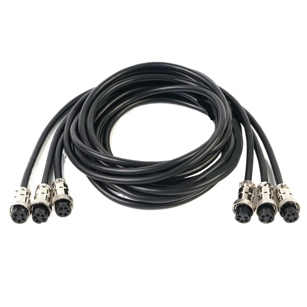 VCALDGFZ 1pcs GX16 2 3 4 5 6 7 8 10 Pin Female to Female Extension Cable GX-16 Aviation Connector CC/*TV Camera Security D+VR 20cm 30cm 1m(4 pin Female,300CM)