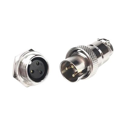 VCALDGFZ DF16 Reverse Mount Aviation Plug GX16 2-8 Pin Solder Connector M16F AB Signal Socket M16F 300/500V Male/Female Set(7P)
