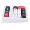 Wisoqu Hot Swappable Mechanical Numeric Keypad with 19 Programmable Keys, RGB Backlight, Linear Red Switches, USB Wired, 12 Lighting Modes, Full Key Hot Swappable (White) view 3