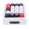 Wisoqu Hot Swappable Mechanical Numeric Keypad with 19 Programmable Keys, RGB Backlight, Linear Red Switches, USB Wired, 12 Lighting Modes, Full Key Hot Swappable (White) view 4