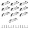 20 Pcs Corner Bracket,Thickened Stainless Steel Angle,Trapeziform Corner Brace Brackets,Right Angle Fixed Bracket Furniture Connectors with Screws view 1