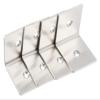 4 Pcs 90 Degree Right Angle Brace,Stainless Steel Right Angle Bracket Fasteners for Shelves,L-Shaped Furniture Fasteners Angle Brace Joint Angle Connector (Silver,48x48x40 mm) view 1