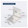 4 Pcs 90 Degree Right Angle Brace,Stainless Steel Right Angle Bracket Fasteners for Shelves,L-Shaped Furniture Fasteners Angle Brace Joint Angle Connector (Silver,48x48x40 mm) view 4