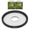 ASHATA 58mm Center Exposure Edge Blur Filter, Optical Glass Multi Layer Coating Special Effect Camera Filter with Dreamy Blur Effect for Video Still Life Photography view 4