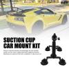 Akozon Suction Cup Car Mount Kit Versatile Action Camera Windshield Mount 5 Cup Kit for X5 X4 X3 X2 RS Drivers view 2