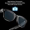 Denash Smart Glasses, 720P AI Photo Recognition 5.3 Music and Calls IP65 Water Proof, with Touch Button for Hands Control view 3