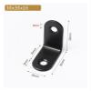 20 Pcs Black Corner Bracket,Right Angle Brackets 90 Degree,Stainless Steel L Shaped Bracket Corner Brace with Screws Small Brackets 30mm(30x30mm) view 4