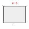 DirectNine Basics Projection Screen, 4:3 Portable Foldable Noncrease White Projector Curtain for Camping Party, Home Theater, Office(60inch) (60 inches) view 3