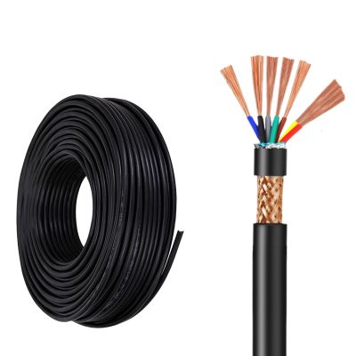 100m (320ft) Roll 5/6/7 Core RVVP Flexible Shielded Control Cable0.121.5mm  PVC Insulated, Industrial Automation & Internal Wiring(0.2mm2-5c)