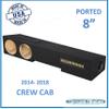 2014-2018 Silverad Crew Cab Truck Sub Box 8" Dual Ported Subwoofer Enclosure Speaker Box Ground Shaker Speaker Box Stereo Subwoofer Box Enclosure Car Audio Home Audio Ground-Shaker Yellow view 2