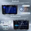 4+64G Wireless Carplay & Android Auto Car Stereo for Honda CRV 2007-2011, 9" Touch Screen Bluetooth Receiver with GPS Navigation Mirror Link WiFi RDS Hi-Fi Bluetooth AHD Backup Camera MIC view 4