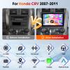 4+128G Wireless Carplay & Android Auto Car Stereo for Honda CRV 2007-2011, 9" Touch Screen Bluetooth Receiver with GPS Navigation Mirror Link WiFi RDS Hi-Fi Bluetooth AHD Backup Camera MIC view 2