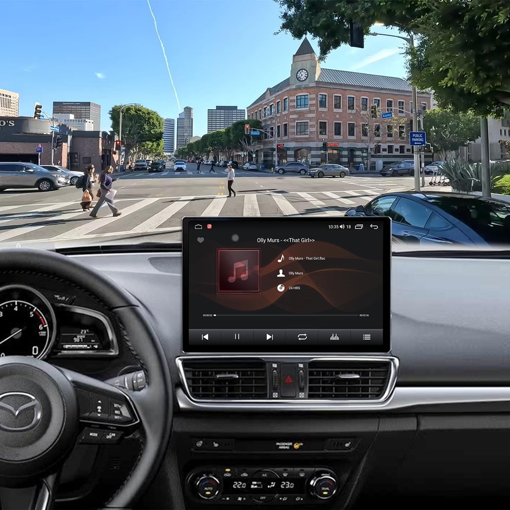 12.5" Android Car StereoFor Mazda 3 Axela 2014-2019 Wireless Apple Carplay Android Auto Car Radio Bluetooth Head Unit QLED Touch Screen 1920x1200 GPS Navigation4GB+64GB