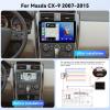 [4G+128G] Android 15 Car Radio for Mazda CX-9 2007-2015 with Wireless CarPlay Android Auto,10.1" Touchscreen Mazda CX-9 Car Stereo with Mirror Link WiFi GPS,Bluetooth,FM/RDS SWC EQ+Backup Camera view 2