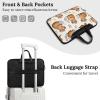 PUYWTIY Portable Laptop Shoulder Bag for Men Women, Waterproof Computer Carrying Bag Capybara Gifts Flroal Briefcase for Office Business view 4