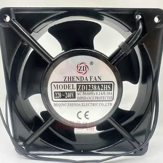 120MM Computer Cooling Fan - ZD1238A2HS, Double Ball Bearing, Air-Cooled Fan for Cabinets and Welding Machines Shrandi