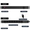 8 Outlet Horizontal 1U Rack Mount PDU Power Strip with Surge Protector - 110V/15A - 6ft Power Cord for Network Server Racks (PDU-03) view 2