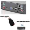 Replacement USB to PS2 Adapter, USB Female to PS/2 Male Keyboard and Mouse Adapter Converter (Black, 2-Packs) view 2