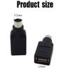 Replacement USB to PS2 Adapter, USB Female to PS/2 Male Keyboard and Mouse Adapter Converter (Black, 2-Packs) view 3
