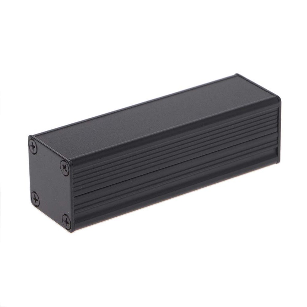 1PC 80 * 25 * 25mm Black Aluminum Case, Precision-Cut Aluminum Shell with Smooth Surface & Anti-Rust Coating, for Protecting Electronic Components, Sensors, Small