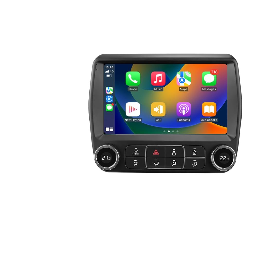 2GB+64GB Android 14 Car Stereo for Chevrolet Chevy Camaro 2010 2011 2012 2013 2014 2015 Wireless Carplay | Android Auto WiFi GPS Navigation Bluetooth 5.0 FM,SWC, Car Tablet